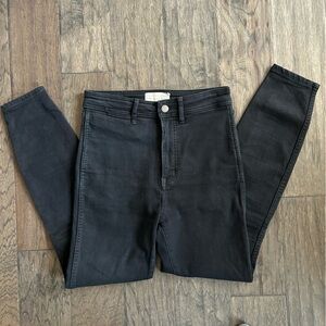 Everlane Way-High Skinny Jeans Black Organic Cotton 27